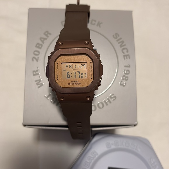 G-Shock Digital Brown Ion Plated Bezel Bio-Based Band Watch - Picture 2 of 6